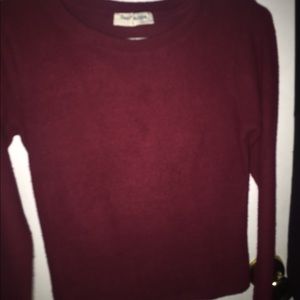 Long sleeve maroon